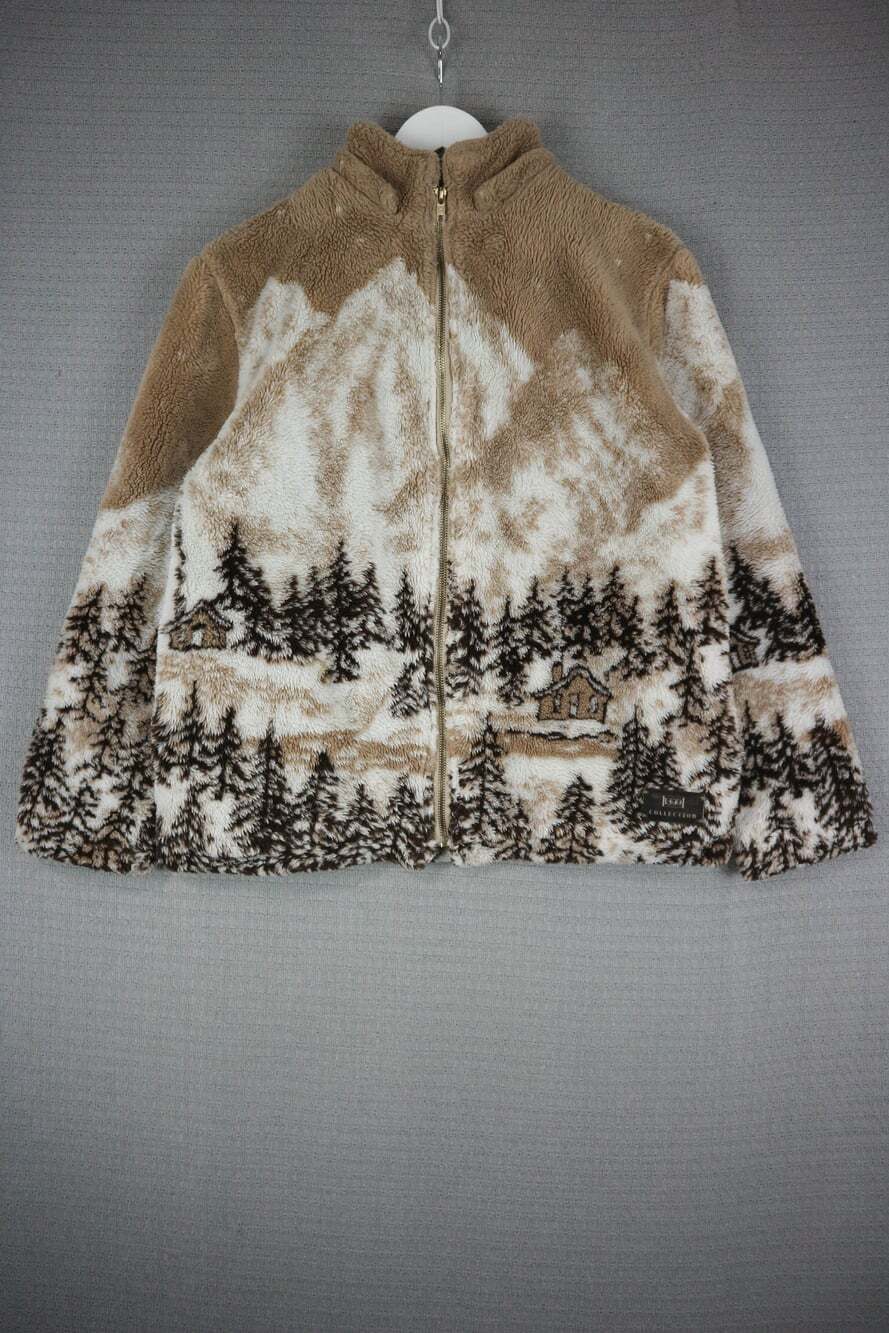 Ego Collection Fleece All Over Zip Up Jacket WIlderness Outdoors Medium